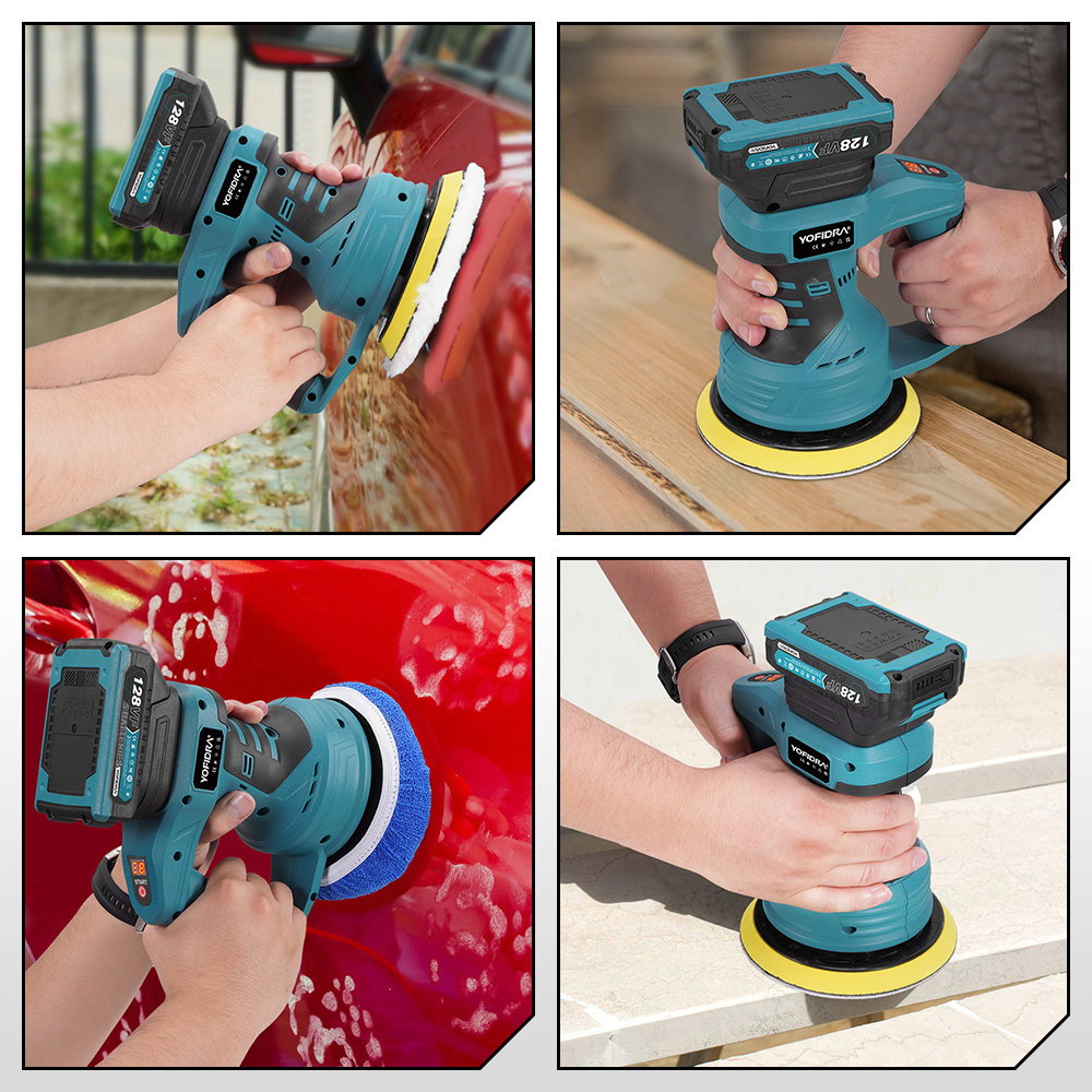 ONEVAN 150mm 8-Gear Cordless Car Polisher | For Makita 18V Battery - Image 8