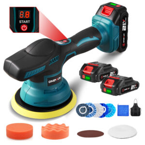 ONEVAN 8-Speed Digital Orbital Polisher, 150mm Pad, 2500–5000RPM | For Makita 18V Battery