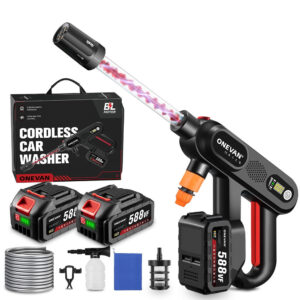 ONEVAN 16Bar Spiral Boost Cordless High-Pressure Washer | For Makita 18V Battery
