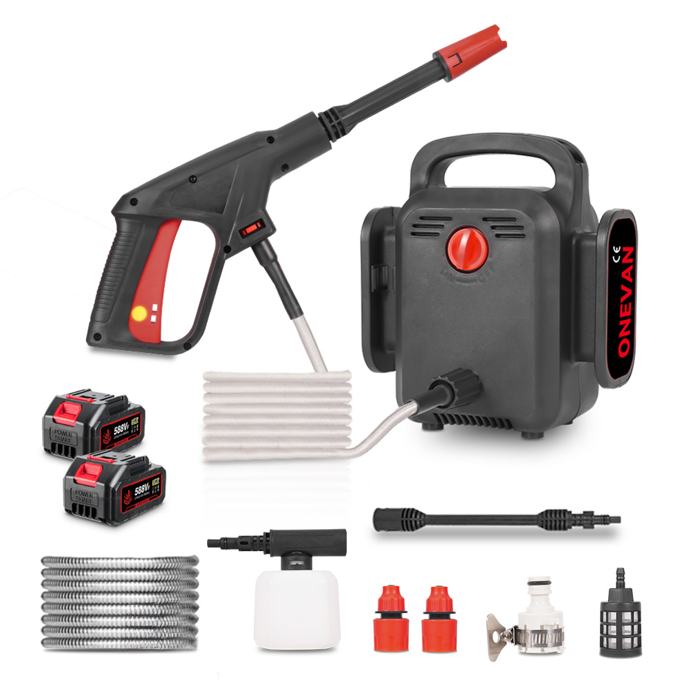 ONEVAN MINI 15Bar (218 PSI) Cordless Portable High-Pressure Washer | For Makita 18V Battery