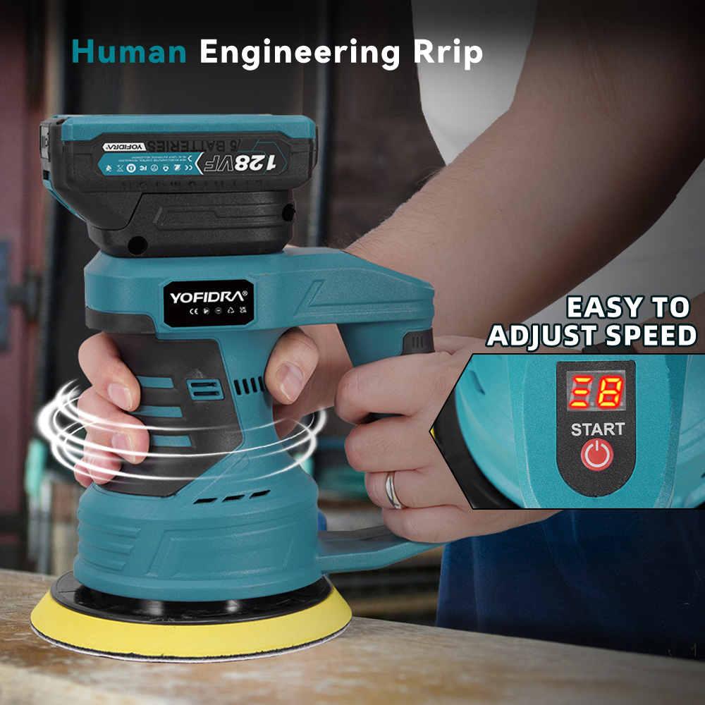 ONEVAN 150mm 8-Gear Cordless Car Polisher | For Makita 18V Battery - Image 6